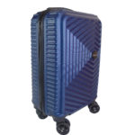 Angora PVC 4 tekerli büyük boy lacivert valiz